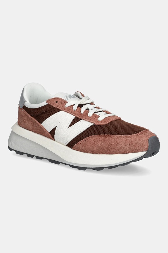 New Balance sneakers 370 pelle scamosciata marrone U370AI