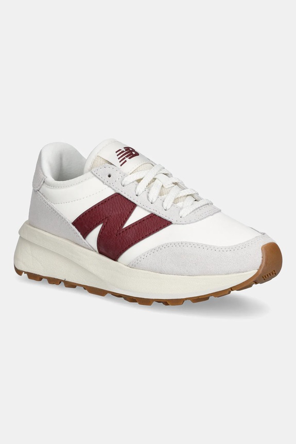 New Balance sneakers 370 pelle scamosciata bianco U370CB