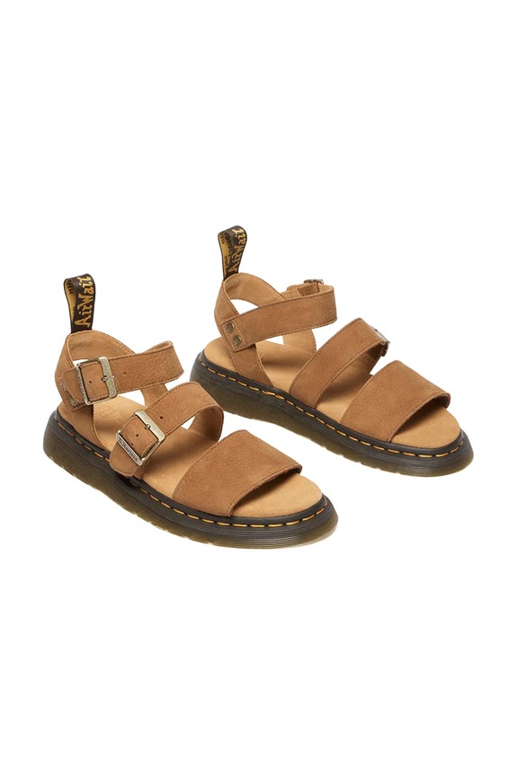 Sandale od nubuk kože Dr. Martens Gryphon DM40625200 smeđa SS25