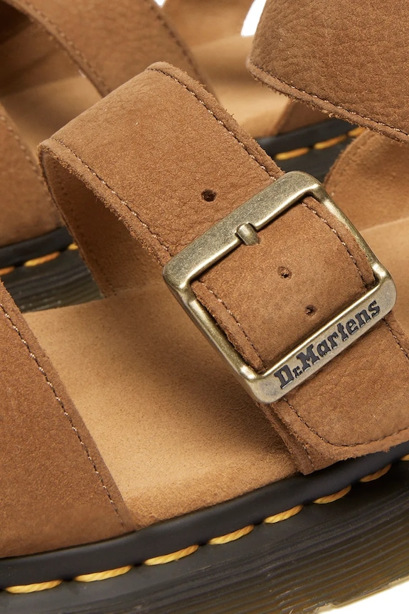 Obuća Sandale od nubuk kože Dr. Martens Gryphon DM40625200 smeđa