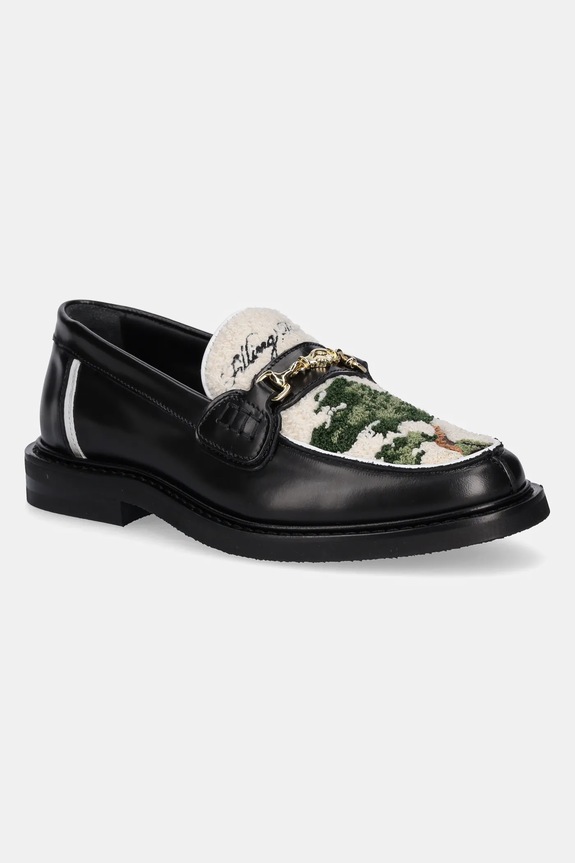 Filling Pieces mokaszin Loafer Bonsai textil fekete 44260031861