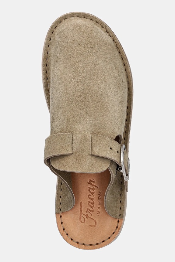 Fracap Mules mules kožené béžová S100