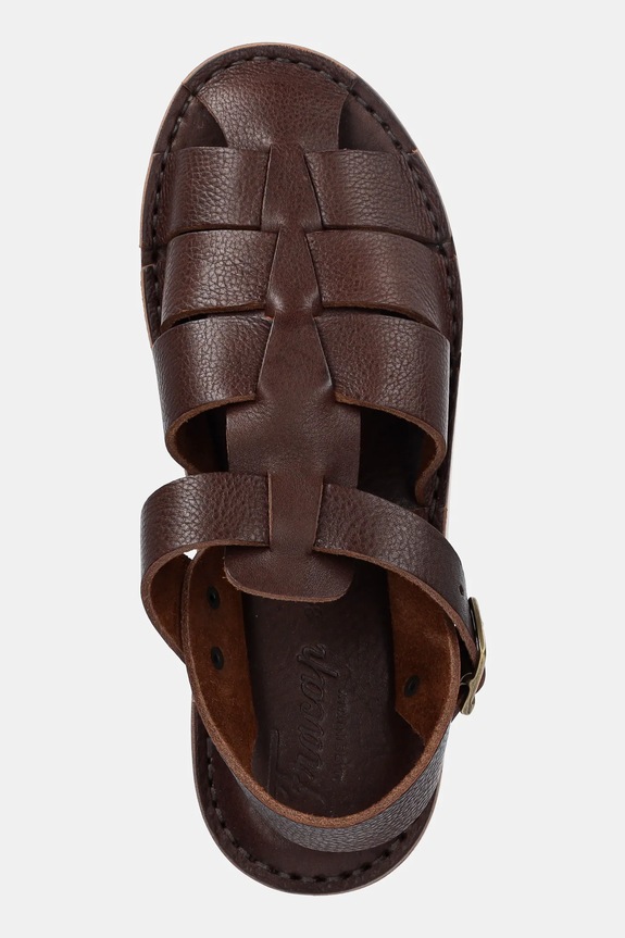 Kožené sandály Fracap Sandals hnědá D034