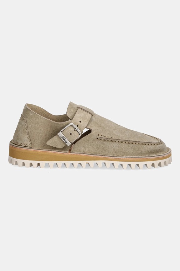 Fracap leather loafers Sandals D151 beige SS25