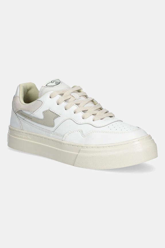 Stepney Workers Club sneakers in pelle PEARL S-STRIKE LEATHER pelle fiore bianco YA23500