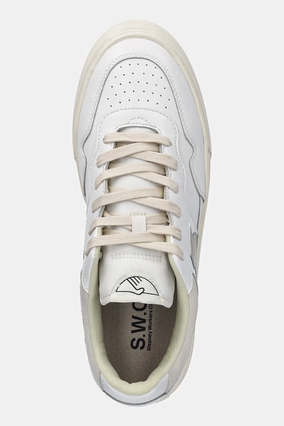 Stepney Workers Club sneakers in pelle PEARL S-STRIKE LEATHER bianco YA23500