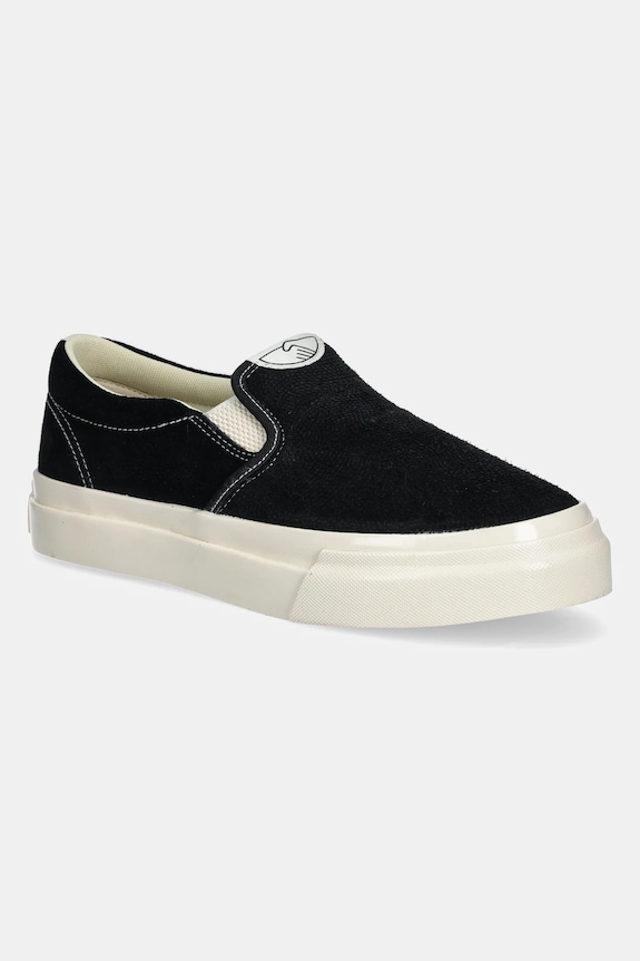 Stepney Workers Club teniși LISTER RAW SUEDE piele întoarsă negru YA03014