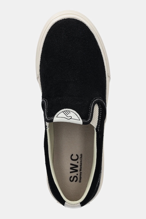Stepney Workers Club teniși LISTER RAW SUEDE negru YA03014