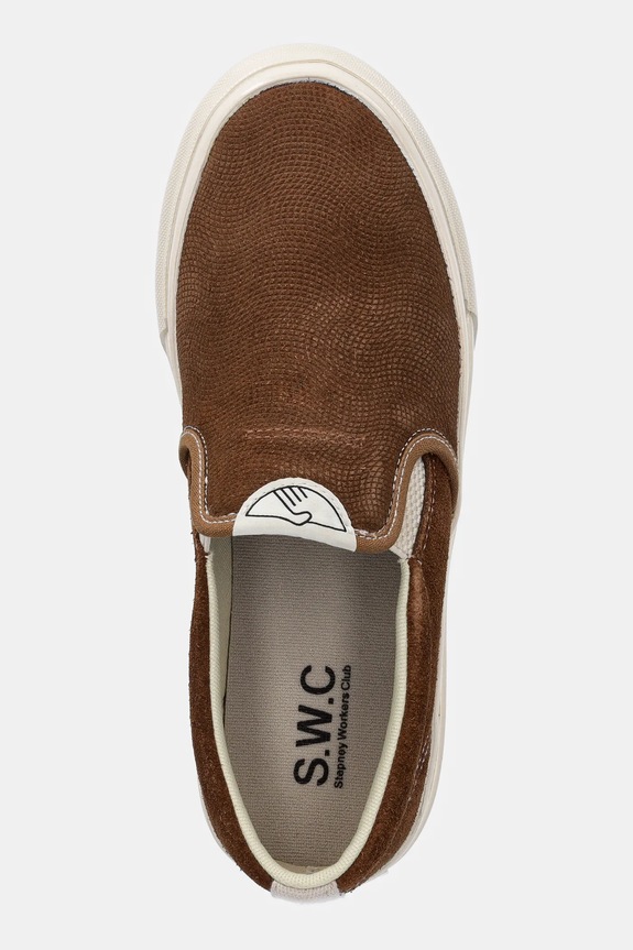 Tenisice Stepney Workers Club LISTER RAW SUEDE smeđa YA03204
