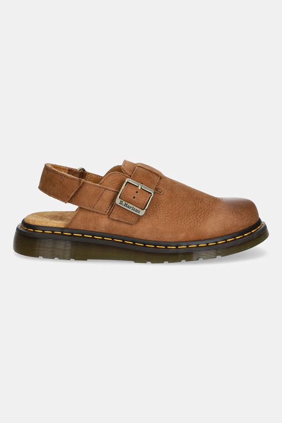 Sandale od nubuk kože Dr. Martens Jorge II Mule DM31568200 bež SS25