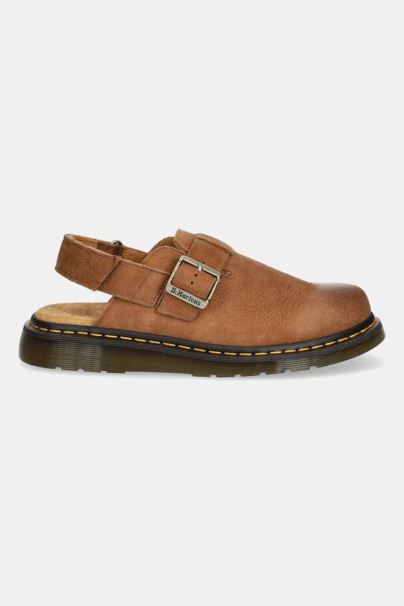Sandale od nubuk kože Dr. Martens Jorge II Mule DM31568200 bež SS25