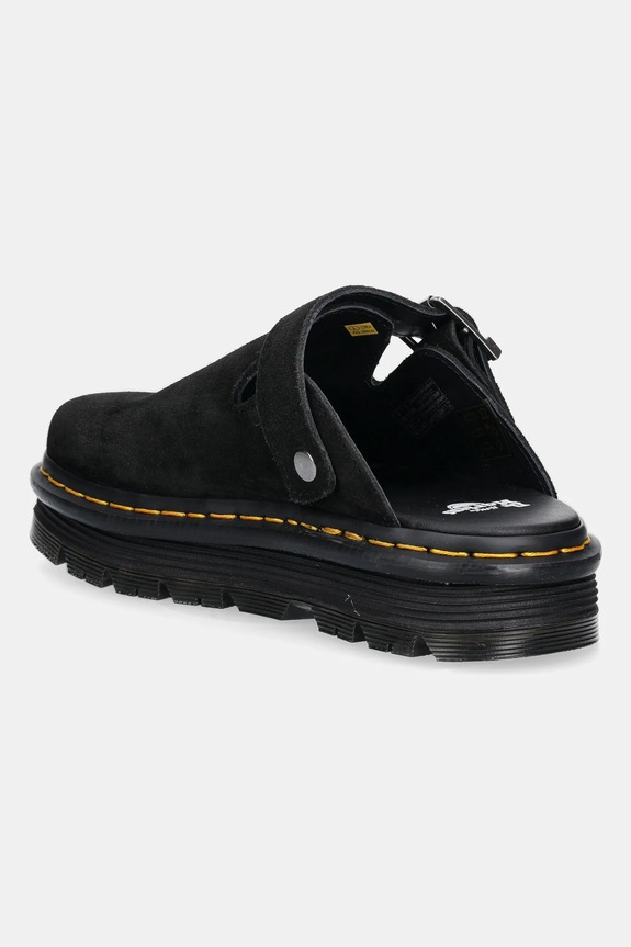 Shoes Dr. Martens suede sliders ZebZag Mule Mule DM31657001 black