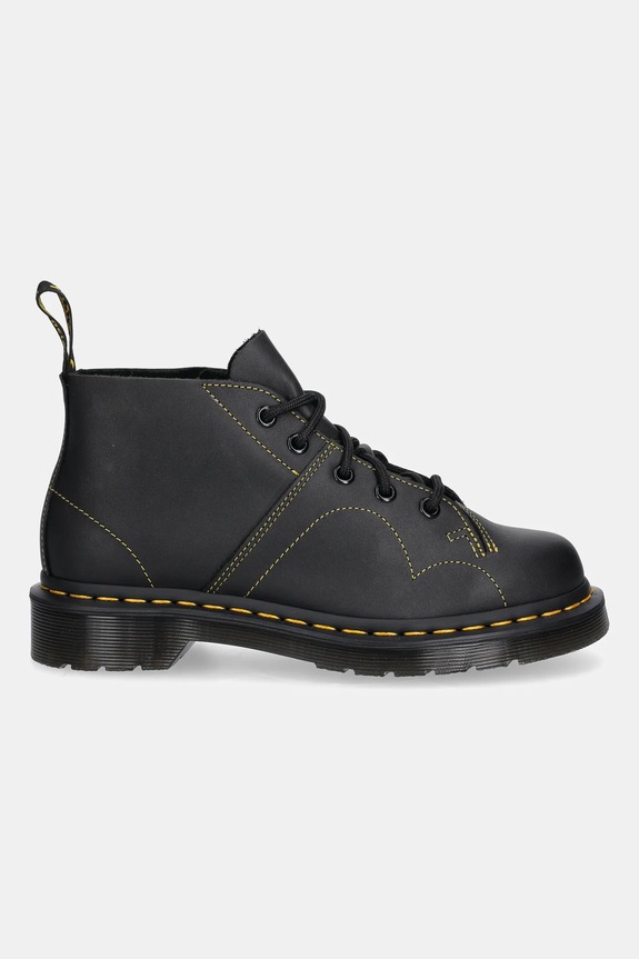 Dr. Martens scarpe in pelle Church Monkey Boot DM41089001 nero SS25