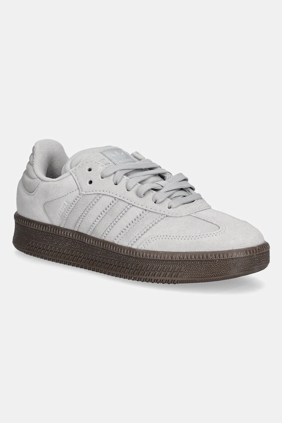 Semišové tenisky adidas Originals Samba XLG plochá sivá JI3188