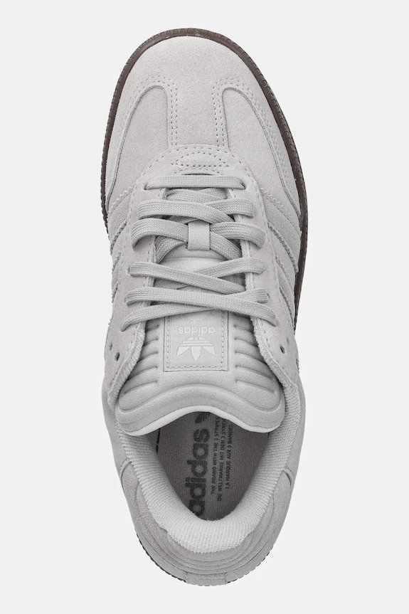 Semišové tenisky adidas Originals Samba XLG sivá JI3188