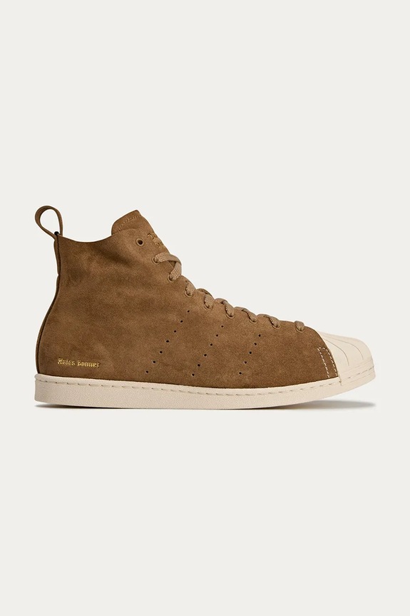 adidas Originals x Wales Bonner suede sneakers Superstar Hi flat multicolor JR0217