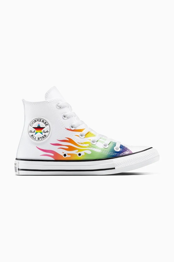 Converse scarpe da ginnastica Chuck Taylor All Star Pride flat bianco A15780C