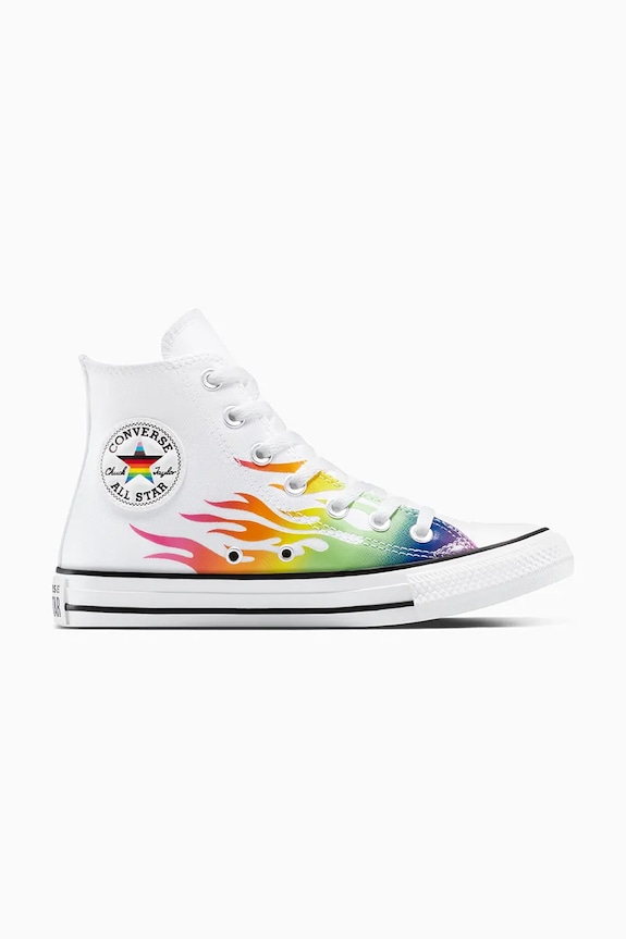 Converse scarpe da ginnastica Chuck Taylor All Star Pride flat bianco A15780C