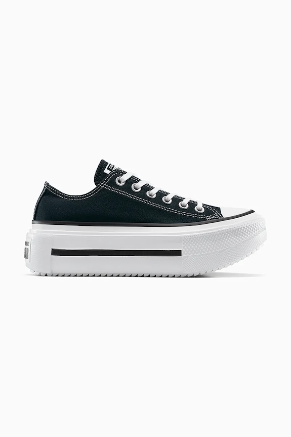Converse plimsolls Chuck Taylor All Star Lift Double Stack platform black A15490C
