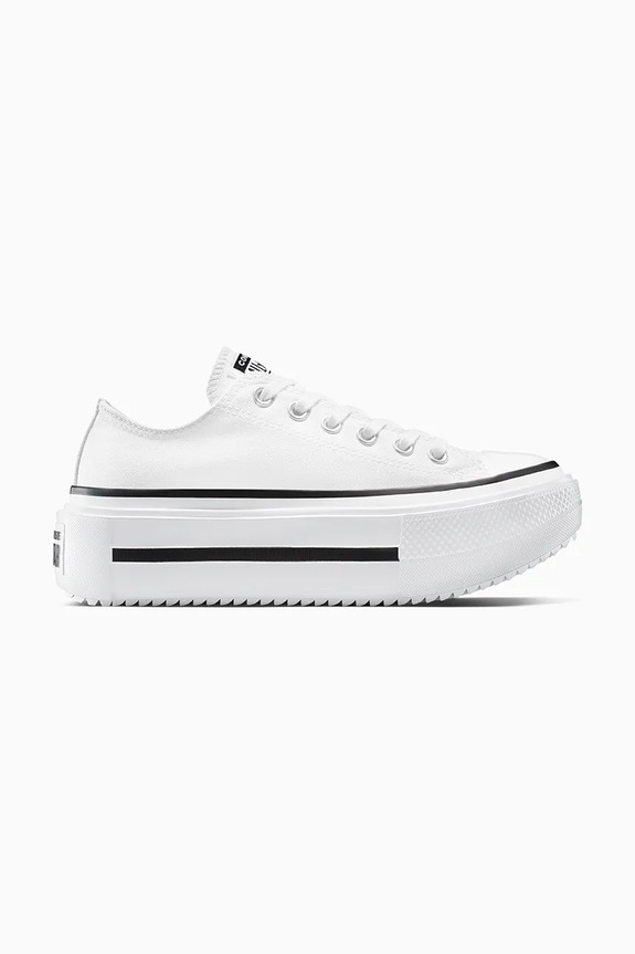 Converse scarpe da ginnastica Chuck Taylor All Star Lift Double Stack platform bianco A15491C