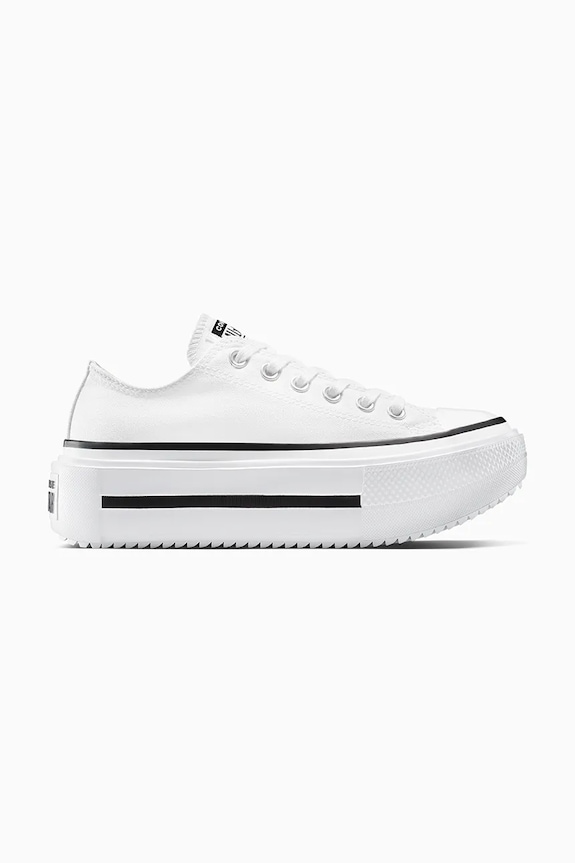Converse scarpe da ginnastica Chuck Taylor All Star Lift Double Stack platform bianco A15491C