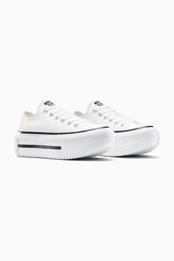 Converse scarpe da ginnastica Chuck Taylor All Star Lift Double Stack A15491C bianco SS25