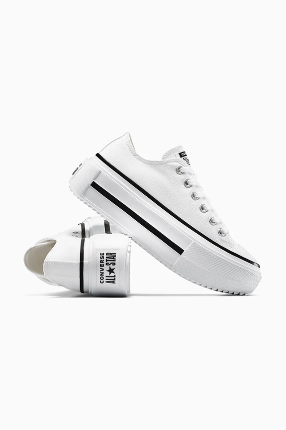 Converse scarpe da ginnastica Chuck Taylor All Star Lift Double Stack bianco A15491C