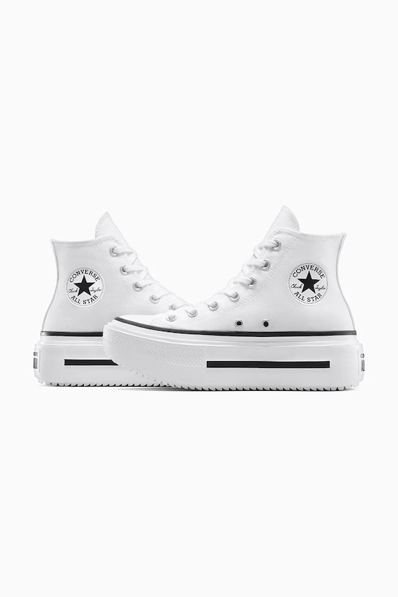 Kecky Converse Chuck Taylor All Star Lift Double Stack bílá A12976C