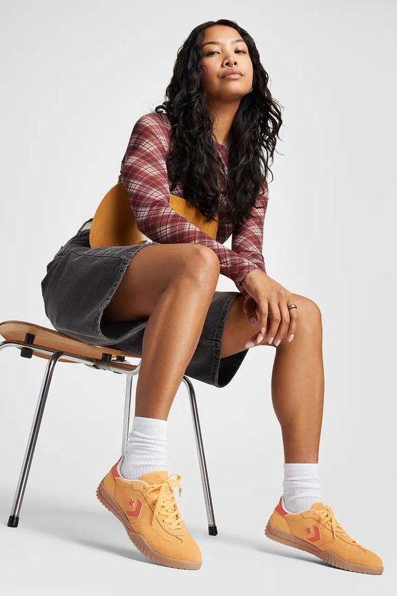 Tenisice od brušene kože Converse Run Star Trainer A15089C