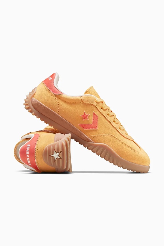 Tenisice od brušene kože Converse Run Star Trainer zlatna A15089C