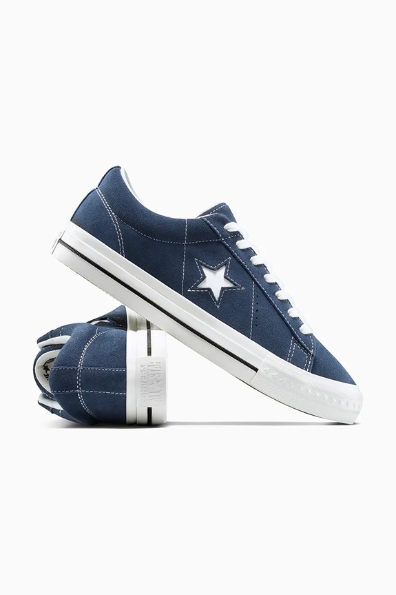 Încălțăminte Converse teniși din piele întoarsă One Star 95 A15097C bleumarin