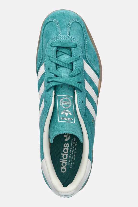 Tenisky adidas Originals Gazelle Indoor tyrkysová JQ8391