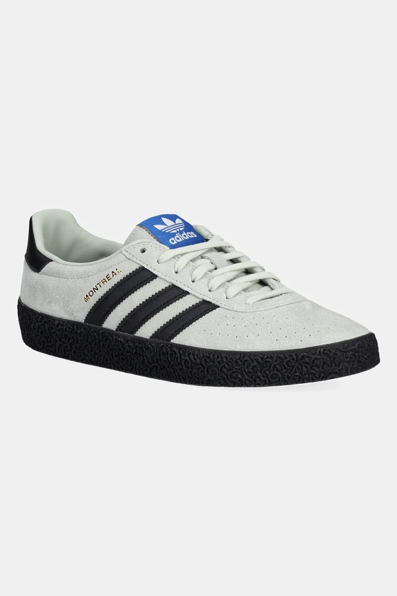 Semišové tenisky adidas Originals Montreal RM plochá zelená JS1334