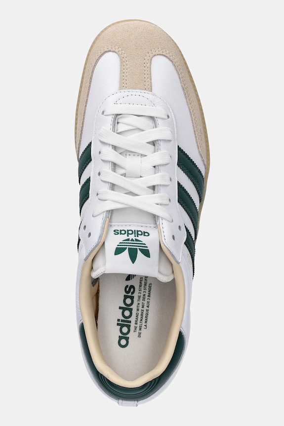 adidas Samba OG Cloud White Collegiate Green Gum bianco JS3831
