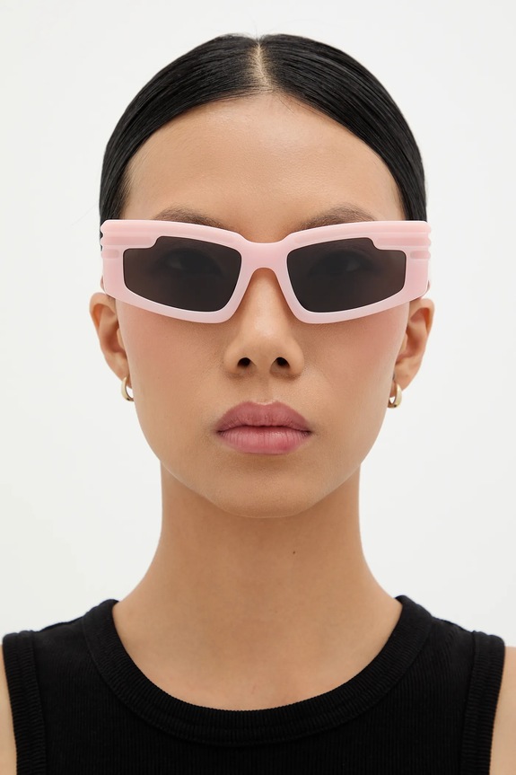 Сонцезахисні окуляри Fiorucci Rectangular Wing U01FPASU134AC03PN02 рожевий