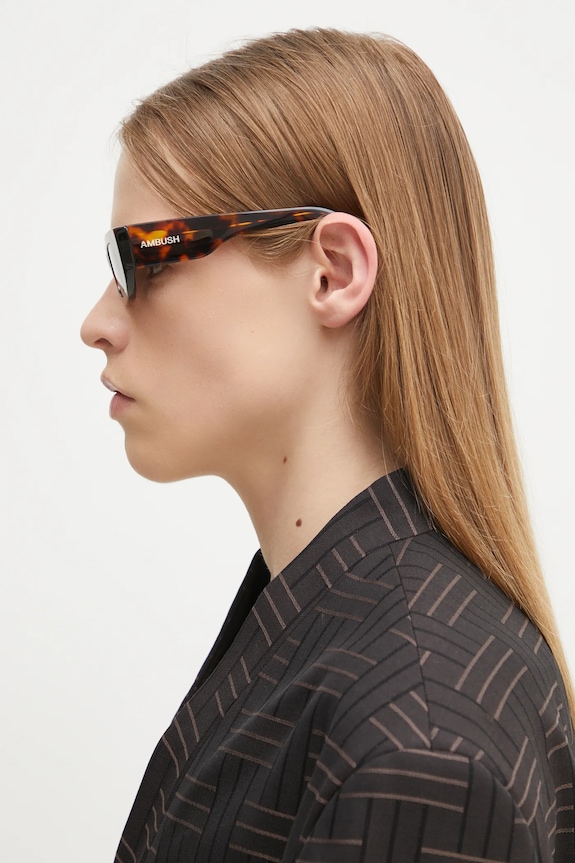 AMBUSH okulary przeciwsłoneczne Nova Sunglasses 12115066 brązowy