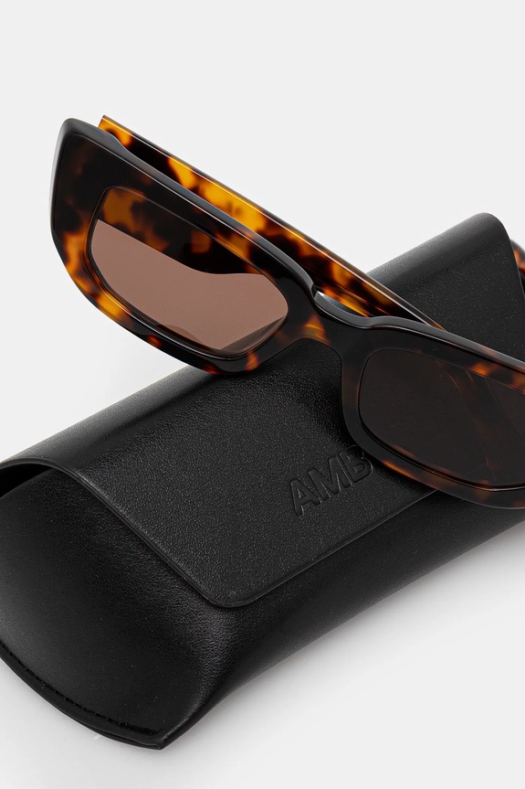 Akcesoria AMBUSH okulary przeciwsłoneczne Nova Sunglasses 12115066 brązowy