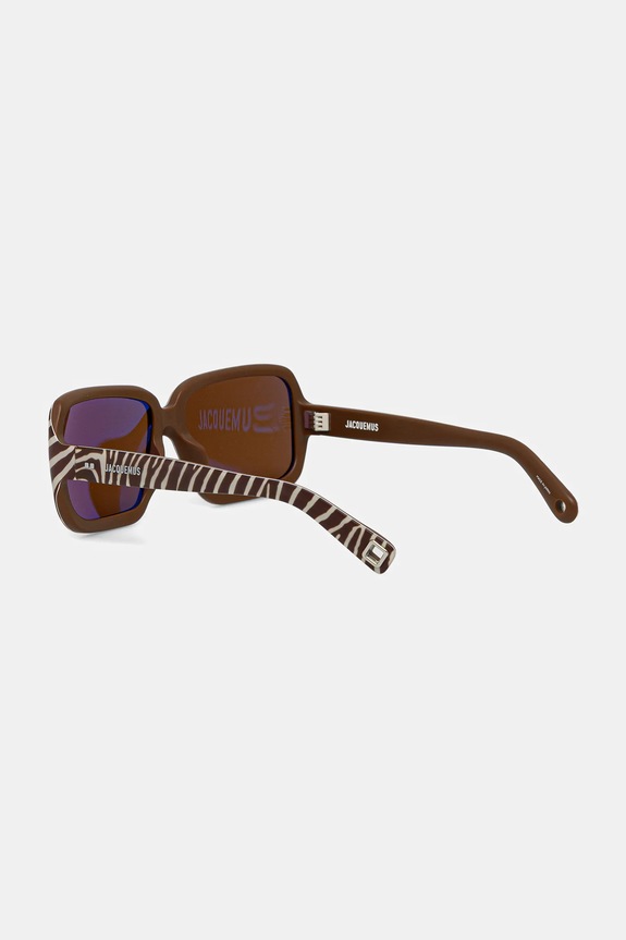 Jacquemus okulary przeciwsłoneczne CABANA brązowy JAC86C4SUN