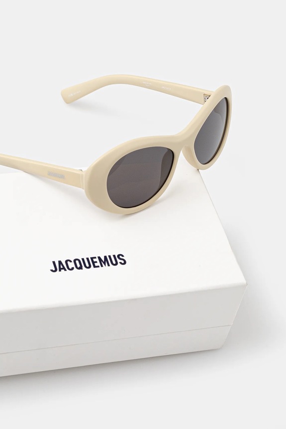 Jacquemus okulary przeciwsłoneczne ROND JAC107C2SUN beżowy