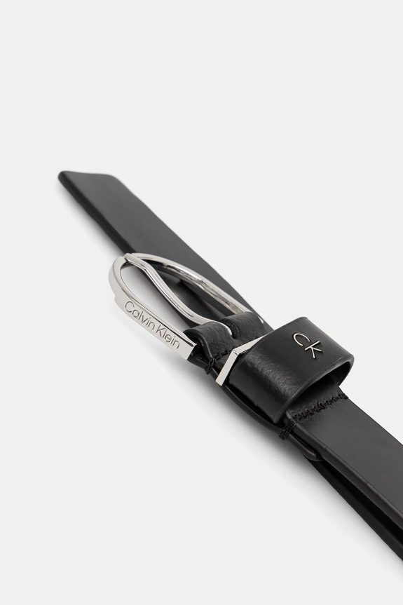 Δερμάτινη ζώνη Calvin Klein K60K612861 μαύρο SS25