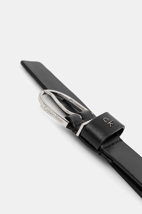 Δερμάτινη ζώνη Calvin Klein K60K612861 μαύρο SS25