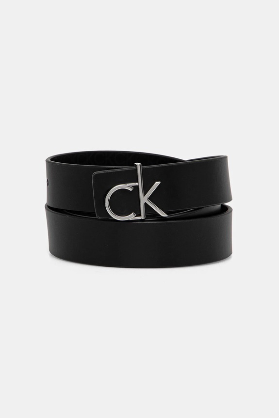 Calvin Klein pasek skórzany czarny K60K613074
