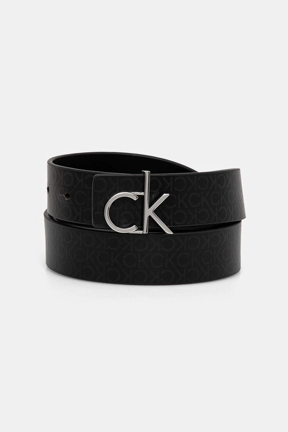 Calvin Klein pasek skórzany K60K613074 czarny SS25