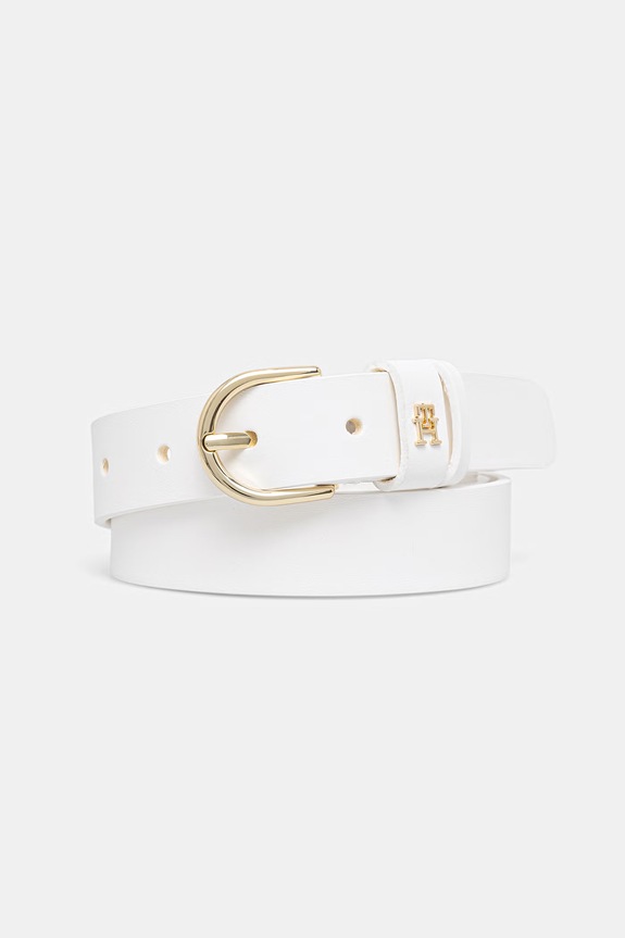 Tommy Hilfiger ζώνη γυναικεία δερμάτινη λευκό AW0AW16836