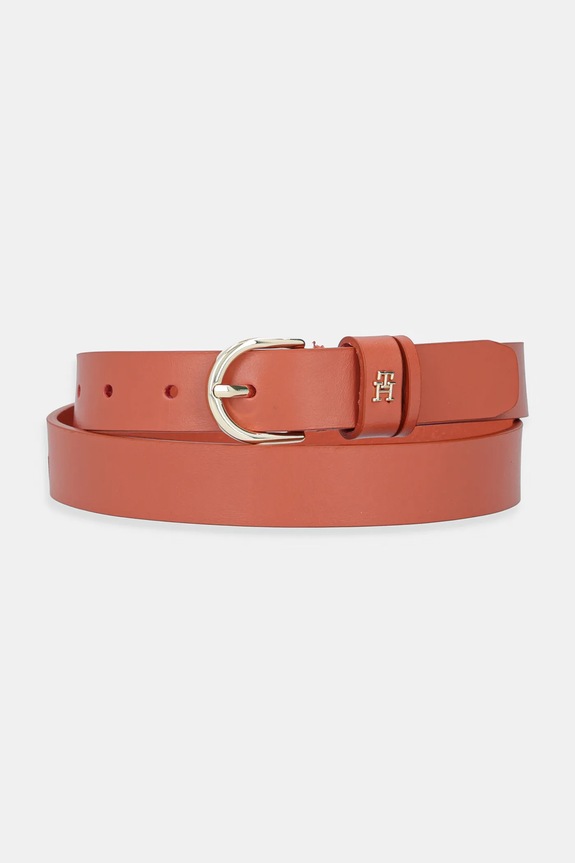 Tommy Hilfiger pásek dámský kožený oranžová AW0AW16836