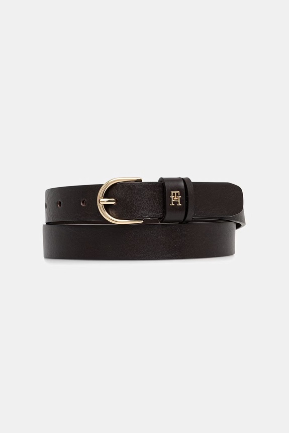 Tommy Hilfiger pasek damski skórzany brązowy AW0AW16836
