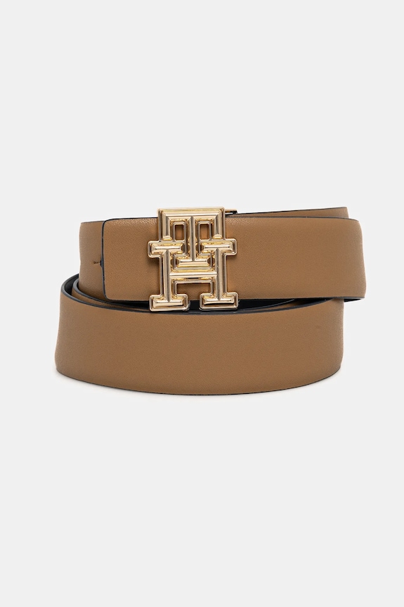 Tommy Hilfiger curea de piele cu doua fete AW0AW16840 bleumarin SS25