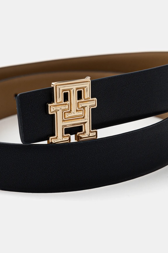 Accesorii Tommy Hilfiger curea de piele cu doua fete AW0AW16840 bleumarin
