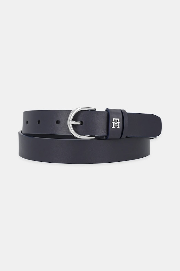 Tommy Hilfiger pasek skórzany granatowy AW0AW17279