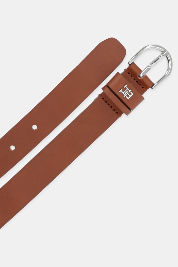 Tommy Hilfiger pasek skórzany AW0AW17279 brązowy AW25